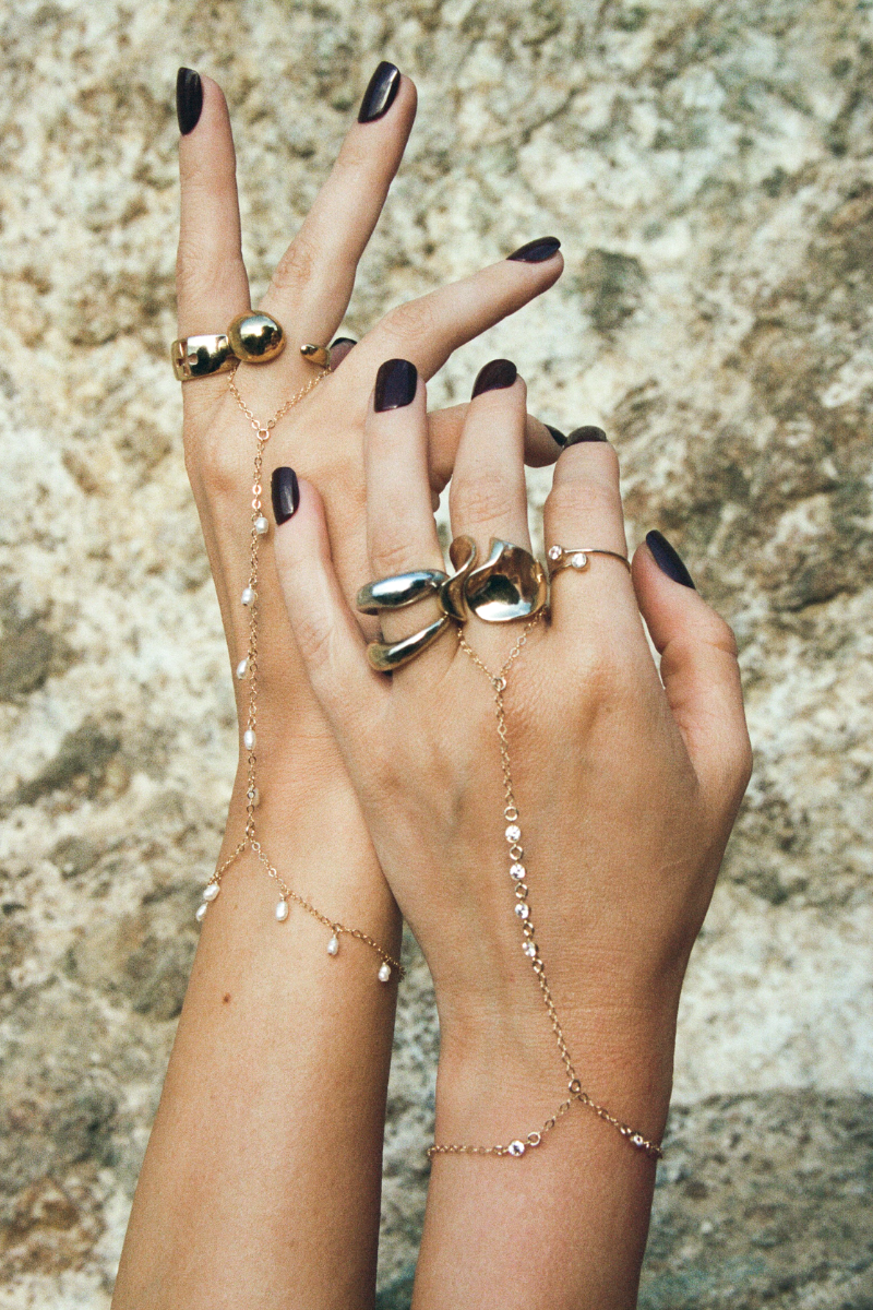 Hand Chain Ring Bracelet - Temu